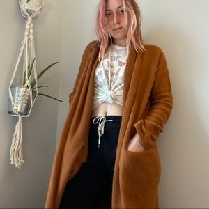 Burnt Orange Long Cardigan